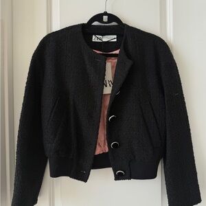 Zara Tweed Black Jacket